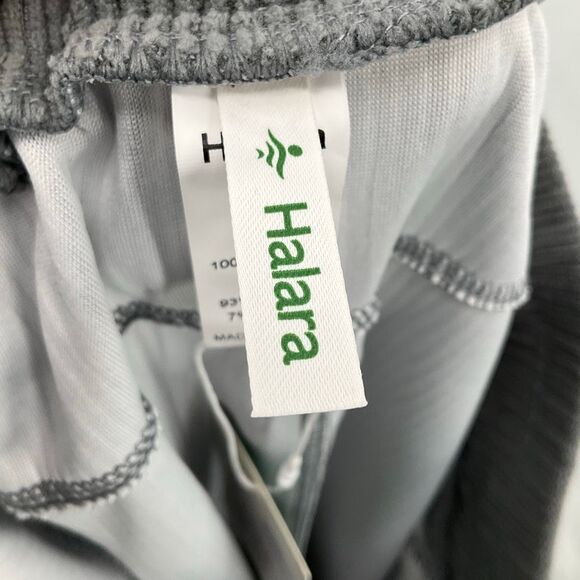 NWT Halara Gray High Waisted Side Pocket Straight Mop Corduroy Casual Pants XLP - Picture 3 of 11